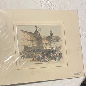 ⚜️ Vintage 100 y/o Hand-Colored Church in Rye, England - 2/$75